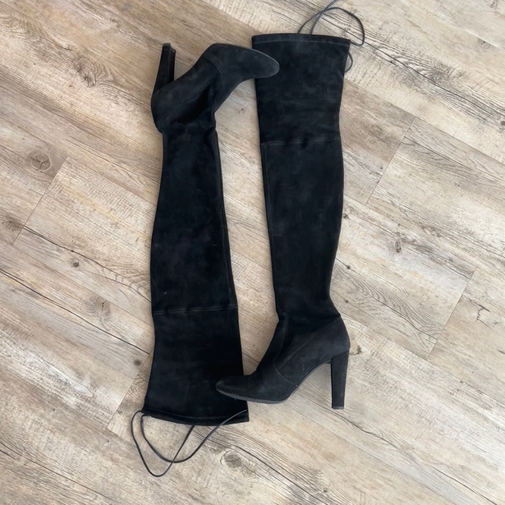 Stuart Weitzman Highland Over-The-Knee Suede Boots